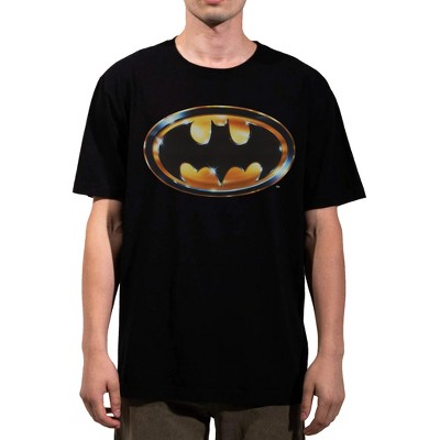 DC Comic Book Batman Logo Adult Black Heavyweight Oversized T-shirt