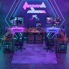 Aheaplus L-Shaped Desk with File Drawer, Reversible Computer Desk with Power Outlet and LED Strip, Corner Writing Desk with Monitor Stand - 3 of 4