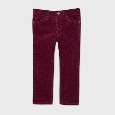 burgundy pants for toddlers