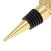 Unique Bargains Bottle Stoppers Bell Zinc Alloy PTR Gold Tone Black 4.29"x1.42"x0.79" 1 Pc - 3 of 3