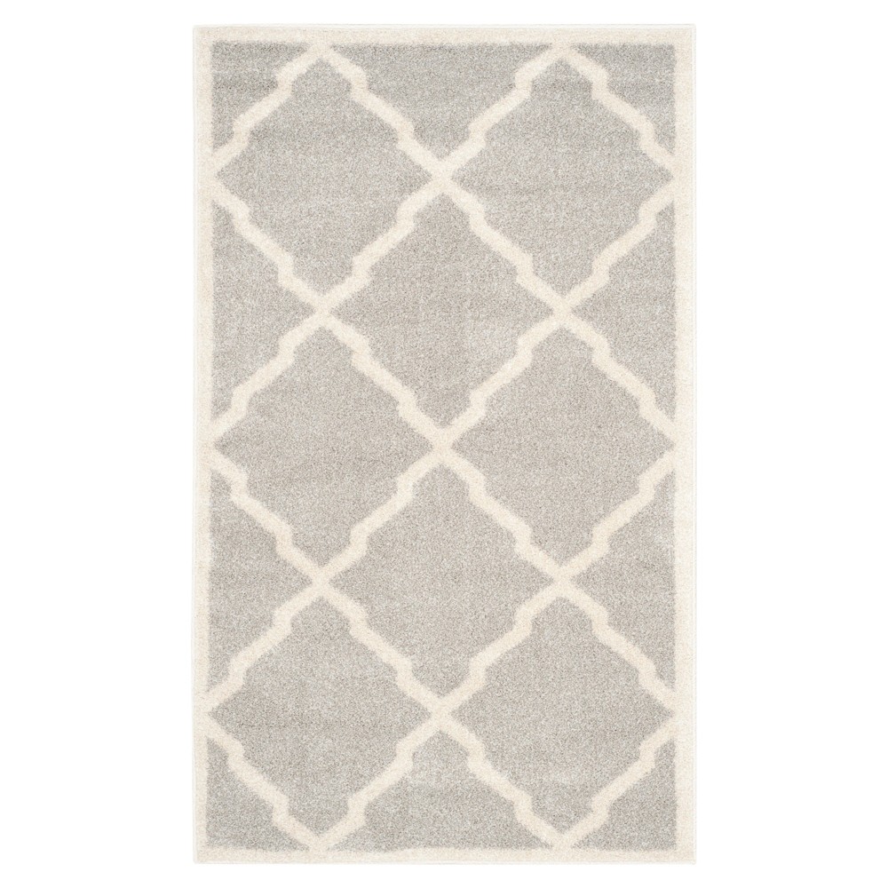 3'X5' Amherst Festival Outdoor Rug Light Gray/Beige - Safavieh