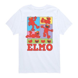 Boys' - Sesame Street - Elmo Grid Short Sleeve Graphic T-Shirt - 1 of 4