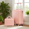 Ridstar 2-Piece ABS Material Luggage Set with Wheels & Combination Lock-Pink - 3 of 4