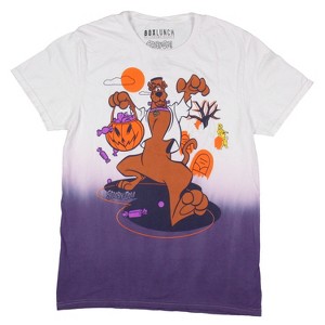 Scooby-Doo Women's Trick-Or-Treat Scooby Dip-Dye Graphic Print T-Shirt Adult - 1 of 3