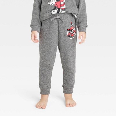 Toddler Mickey Mouse Printed Jogger Pants - Gray