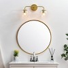 Elegant Lighting Genesis 2 light Brass and Clear Bath Sconce - image 3 of 4