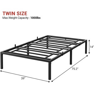 Garvee Metal Platform Bed Frame with Storage, Steel Slat Support, No Box Spring Needed, Easy Assembly Mattress Foundation - 1 of 4