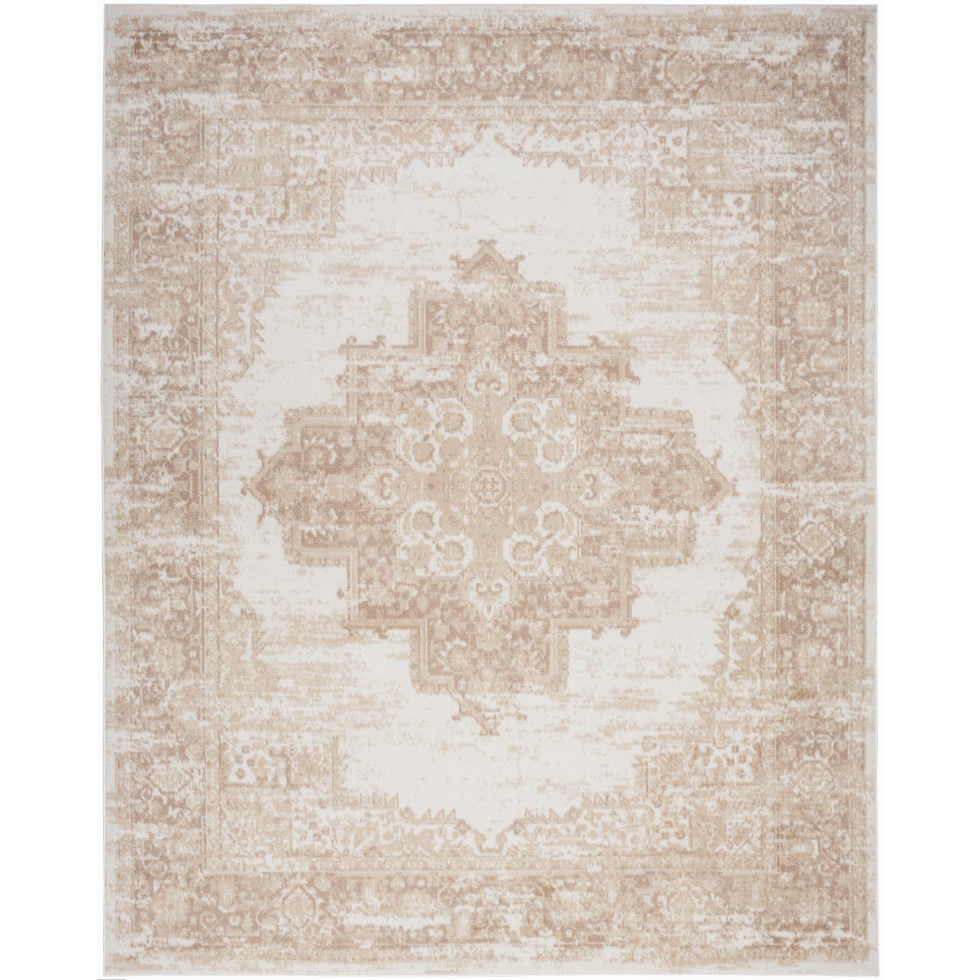 Nourison Grafix 6' x 9' Ivory Beige Vintage Indoor Rug