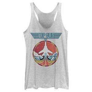 Women's Top Gun Fighter Jet Liftoff Racerback Tank Top - 1 of 4