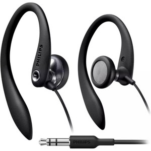 PHILIPS Flexible Earhook Headphones - Secure Fit, Neodymium Drivers, Lightweight, Ergonomic Design, Durable Build, and 3.5mm Jack for Active Use - 1 of 4