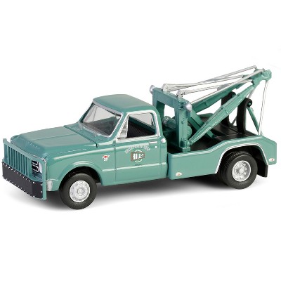 1967 Chevrolet C-30 Dually Wrecker Tow Truck "Holley Speed Shop" Green "Dually Drivers" 1/64 Diecast Model Car by Greenlight