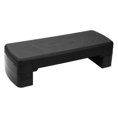 BalanceFrom Fitness Lightweight Portable Adjustable Height Workout Aerobic Stepper Step Platform Trainer with Raisers