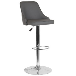 Emma and Oliver Contemporary Adjustable Height Barstool - 1 of 4