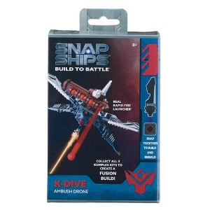 PlayMonster Snap Ships K-Dive Ambush Drone, Custom Building and Battle Play, Ages 8+, Building Set - 1 of 1