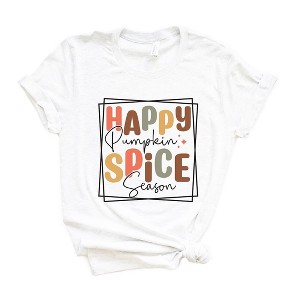 Simply Sage Market Women's Happy Pumpkin Spice Season Short Sleeve Graphic Tee - 1 of 4
