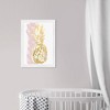 15" x 21" Gold and Blush Pineapple Food and Cuisine Framed Art Print - Wynwood Studio: Modern Decor, White Plastic Frame, Wire Mount - 3 of 4