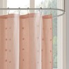 PAGED 72x70 Inch Shower Curtain Modern Cotton Shower Curtain with Tufted Design for Bathroom, Machine Washable - 3 of 4