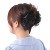 Unique Bargains Women's Feather Bubble Mesh Hair Clips 5.51"x5.12"x4.13" Black 1 Pc - 2 of 4