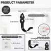 phiestina Decorative Huacu-Shaped Hanging Hooks for Clothes, Hats, and Small Items, No Drilling Required, Set of 5 - 2 of 4