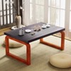 YIYIBYUS 23.62 in. x 15.74 in. Folding Wooden Coffee Table - 2 of 4