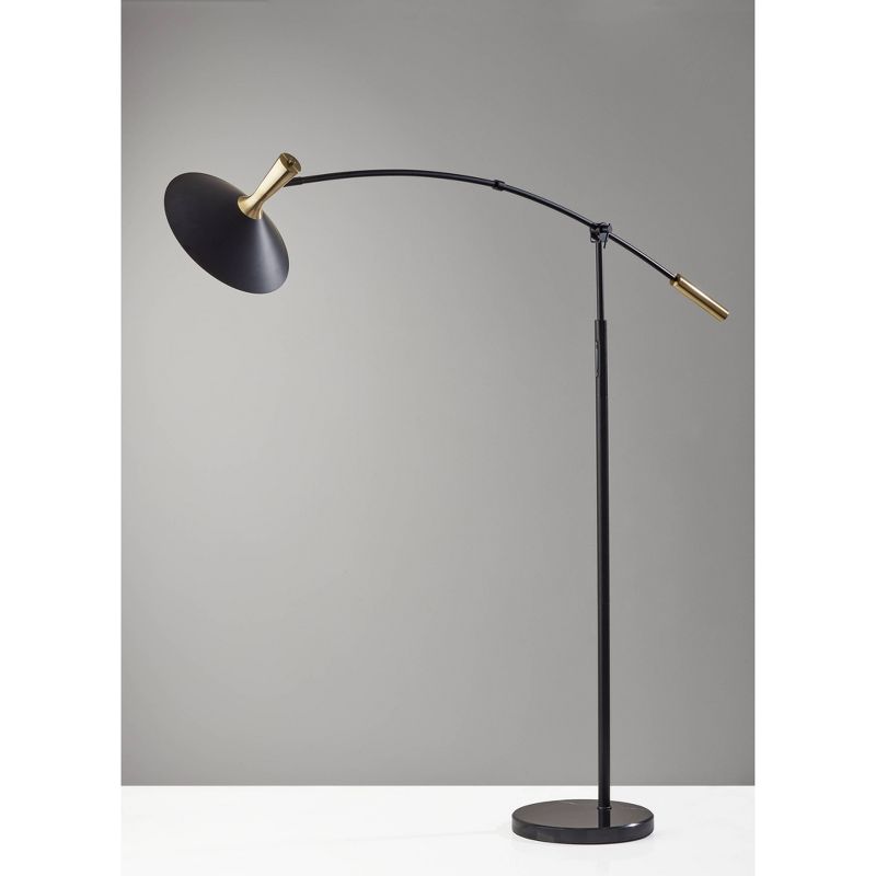 Bradley Arc Lamp with Smart Switch Black (Includes LED Light Bulb) - Adesso, 3 of 9