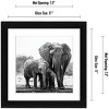 Americanflat Picture Frame in White Wood with Lead Free Shatter Resistant Glass - Wall Mounted - 11" x 11" - 2 of 4