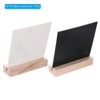 Unique Bargains Desktop Decoration Stand Wood Perpetual Calendar White 5.3"x1.7"x6.1" 2 Pcs - 3 of 4