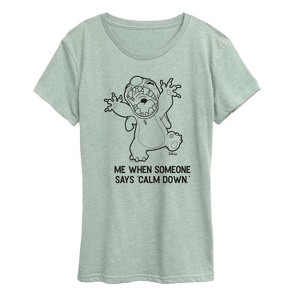 Women's - Disney - Calm Down Short Sleeve Graphic T-Shirt - 1 of 2
