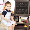 Costway 3 in 1 Double-Sided Wooden Kid's Art Easel Whiteboard - 2 of 4