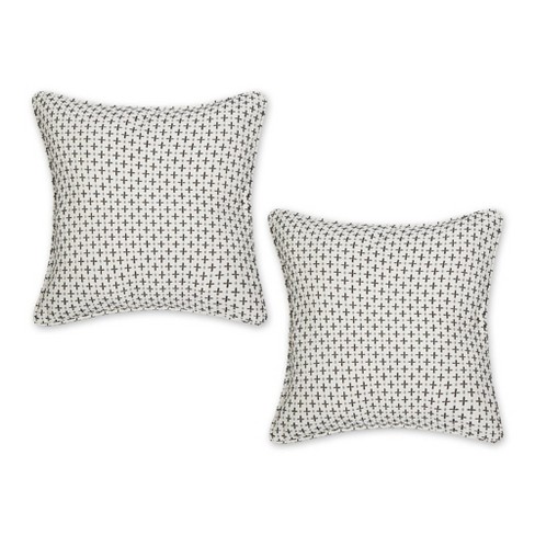 Square 100 percent Cotton Pillow Cover & Insert (2 pck) 18x18