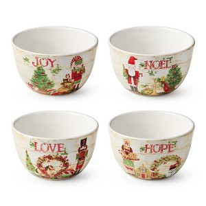 Certified International (Set of 4) 24oz Nutcracker Parade Ice Cream Bowls - 1 of 4