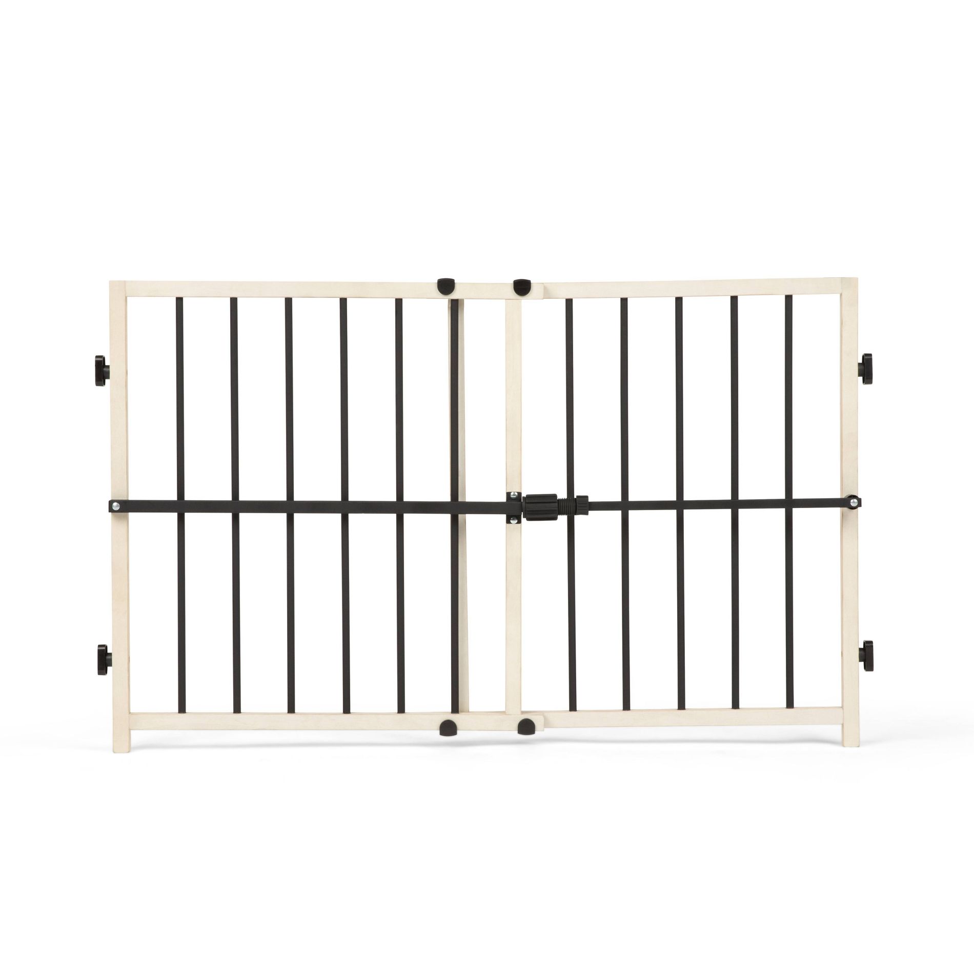 Regalo Metal and Wood Adjustable Gate - Beige