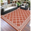 Outdoor Modern Erasable Carpet for Garden Backyard Portable Lightweight Plastic Straw Rug for Camping Stripe Plaid Picnic Mat - 4 of 4