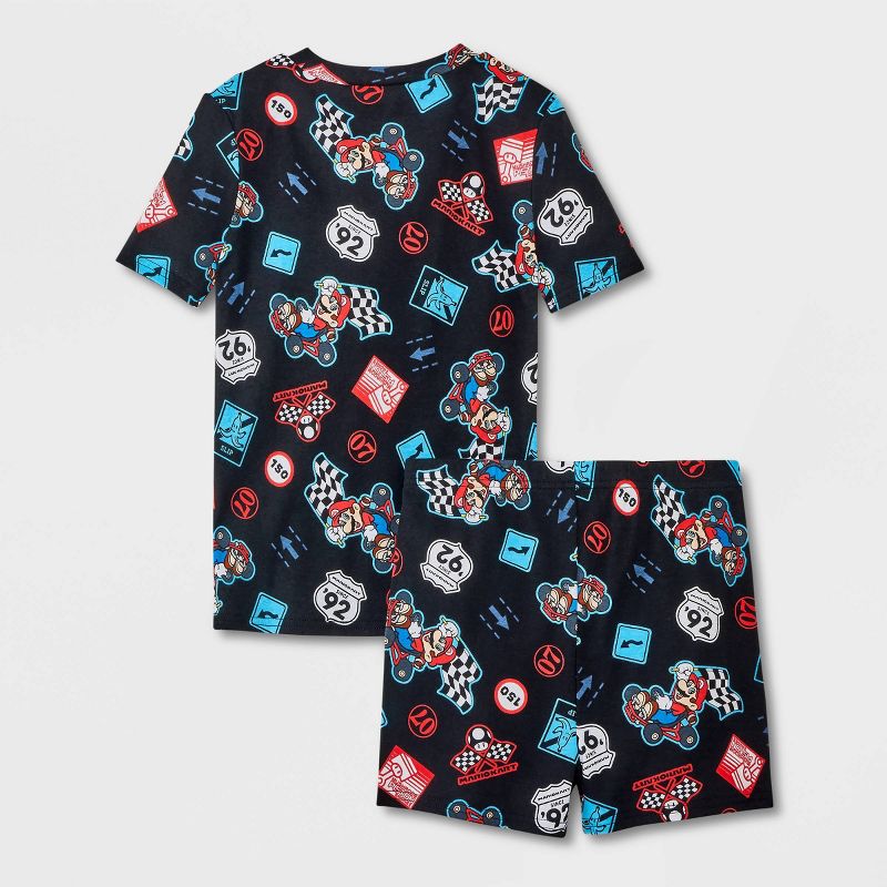 Boys&#39; Super Mario 4pc Snug Fit Pajama Set - Red, 2 of 5