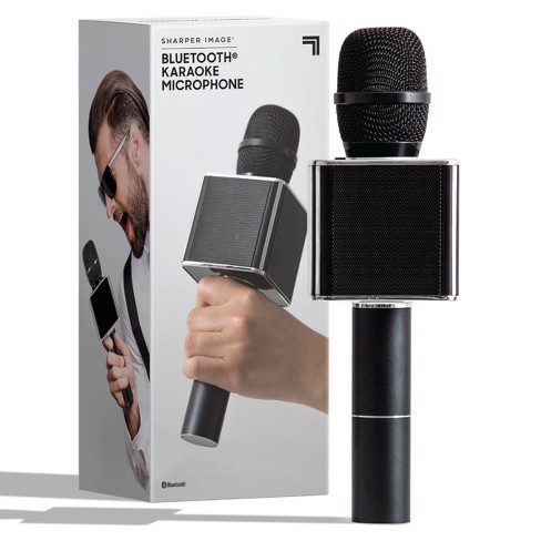Sharper Image Musical Microphone Bluetooth Broadcaster In Black Target