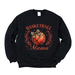 Simply Sage Market Women's Graphic Sweatshirt Coquette Basketball Mama - 1 of 4