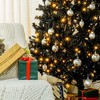 Whisen 7.5FT Prelit Artificial Christmas Tree with Realistic Branches, 500 Warm White LED Lights and 1346 Tips - Black - 3 of 4