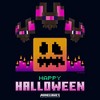 Girls Minecraft Happy Skeleton And Bats With Flames T Shirt - 2 of 4
