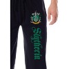 Harry Potter Men's Hogwarts House Slytherin Sleep Jogger Pajama Pants Black - 2 of 3