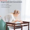Wooden Baby Changing Table, Diaper Changing Table, Infant Diaper Changing Station Dresser w/Laundry Hamper - 4 of 4