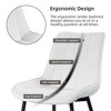 DYHOME Mid-century Modern Dining Chairs, Velvet Upholstered Metal Side Chair, Set of 6 - 4 of 4