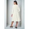 Jessica London Long Sleeve Stretch Ponte Dress - 3 of 4