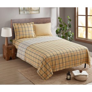 Nestl Printed Sheet Set, 4 Piece Soft Bed Sheets, Wrinkle, Fade, & Stain Resistant, Sheets - 1 of 4