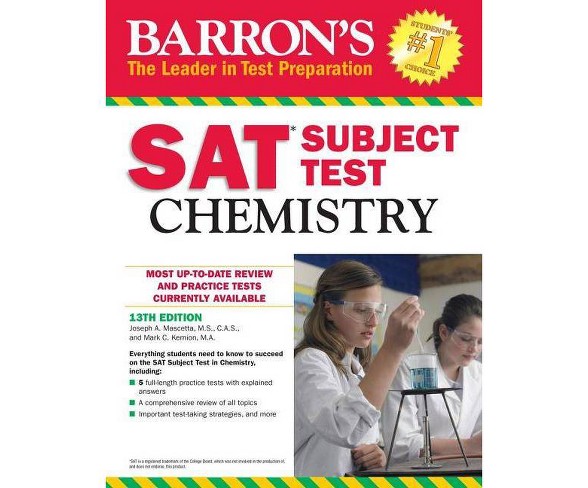 Barron's SAT Subject Test : Chemistry (Paperback) (Joseph A. Mascett & Mark C. Kernion)