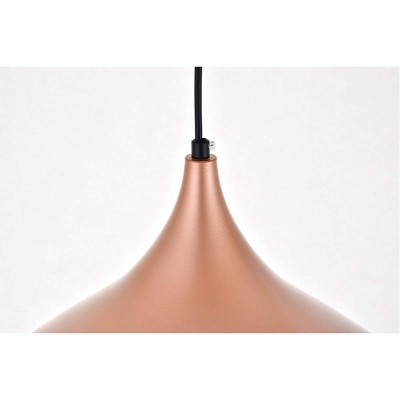 Modern Honey Gold Aluminum Pendant Light