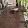 GlasFlength Carpet Tiles 44 Pack 12" Interlocking Deck Tiles, Stone Style, DIY Flooring for Poolside Balcony Backyard, Multicolored, 12"*12"*0.8" - 2 of 4