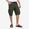 X RAY Men's Belted 12.5" Inseam Knee Length Cargo Shorts (plus size shorts in available) - 4 of 4