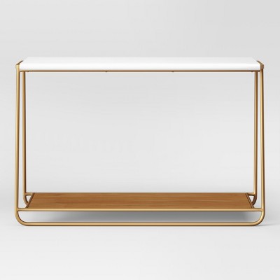 target metal console table