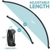 LunaLulinlk Curved Shower Curtain Rod 43-72 Inches Adjustable, Shower Rods for Bathroom Aluminum Rustproof - 3 of 4