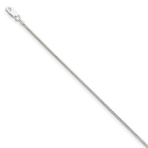 Black Bow Jewelry 1.5mm Sterling Silver Solid Round Snake Chain Bracelet - 1 of 4